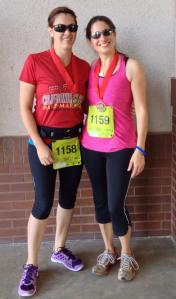 This is Olivia and me after the race.