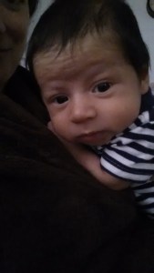 My little cuddle monster.